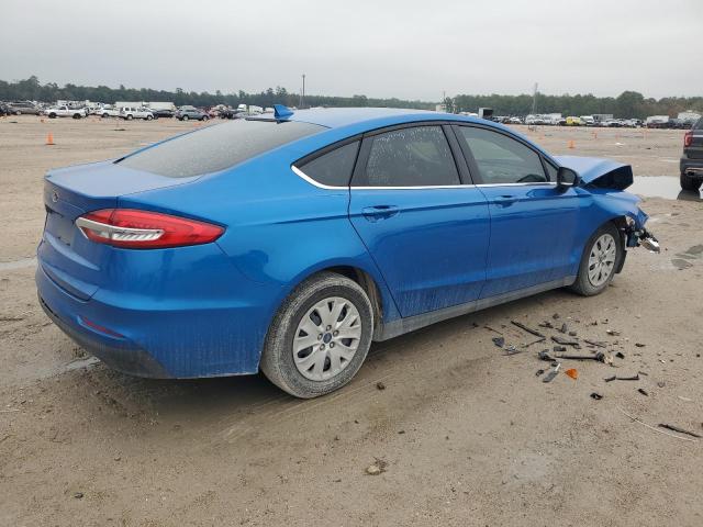 3FA6P0G77LR147693 - 2020 FORD FUSION S BLUE photo 3