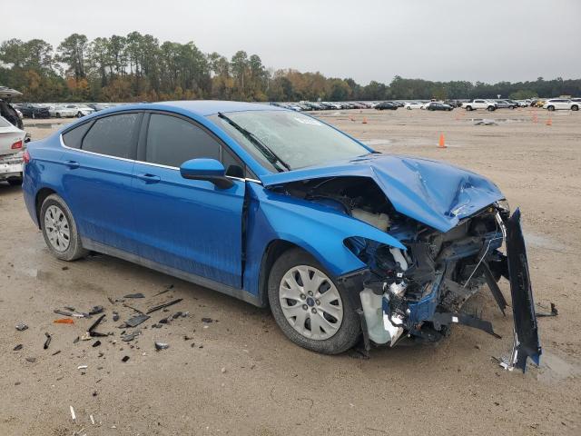 3FA6P0G77LR147693 - 2020 FORD FUSION S BLUE photo 4