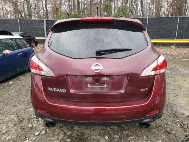 JN8AZ1MW4BW178898 - 2011 NISSAN MURANO S BURGUNDY photo 6