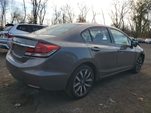 19XFB2F96FE249599 - 2015 HONDA CIVIC EXL ნაცრისფერი ფოტო 3