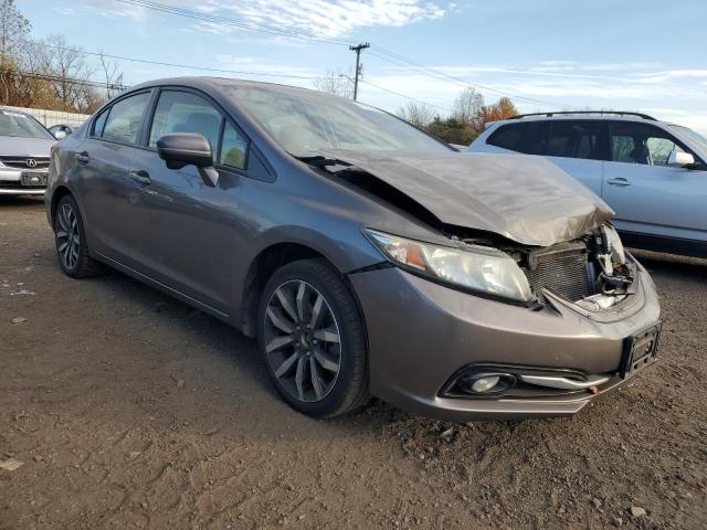 19XFB2F96FE249599 - 2015 HONDA CIVIC EXL ნაცრისფერი ფოტო 4