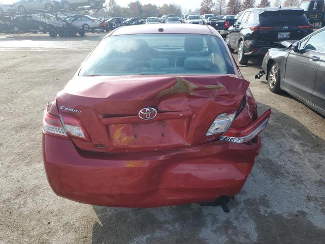 4T1BF3EK7BU725167 - 2011 TOYOTA CAMRY BASE RED photo 6