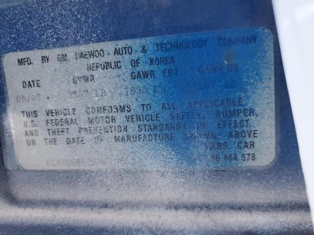 KL1TD66638B019522 - 2008 CHEVROLET AVEO BASE 白色 照片 12