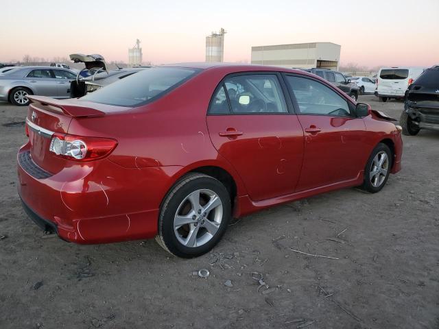 5YFBU4EE8BP001902 - 2011 TOYOTA COROLLA BASE RED photo 3