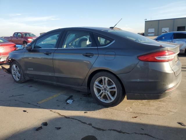 3FA6P0LU4JR286754 - 2018 FORD FUSION SE HYBRID GRAY photo 2