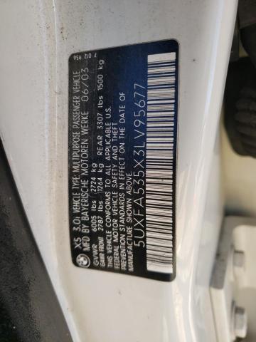 5UXFA535X3LV95677 - 2003 BMW X5 3.0I WHITE photo 14