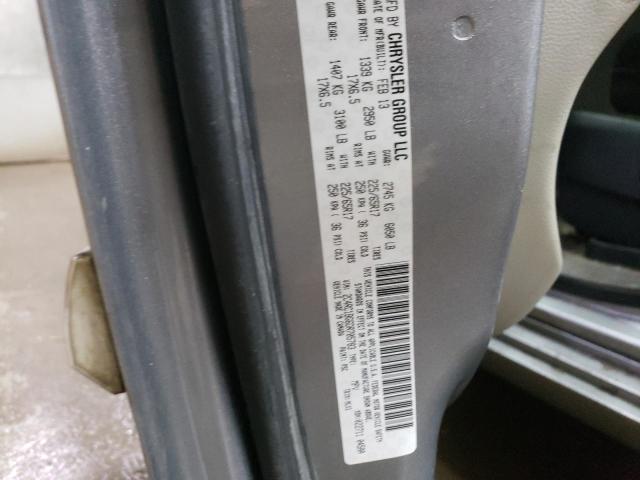 2C4RC1BG6DR705783 - 2013 CHRYSLER TOWN & COU TOURING ვერცხლისფერი ფოტო 13