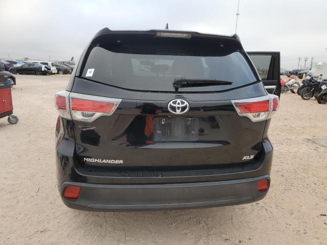 5TDKKRFH8FS085339 - 2015 TOYOTA HIGHLANDER XLE BLACK photo 6