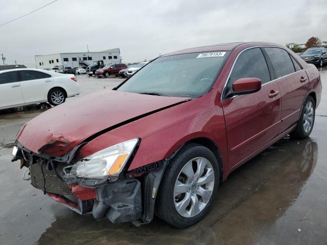 1HGCM56837A188580 - 2007 HONDA ACCORD EX RED photo 1