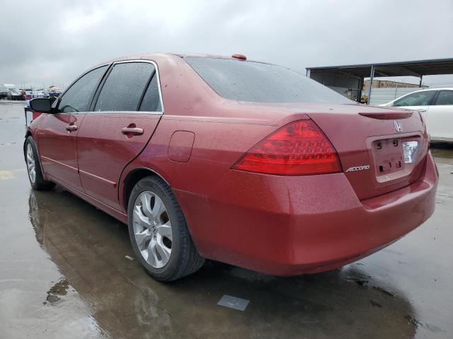 1HGCM56837A188580 - 2007 HONDA ACCORD EX RED photo 2