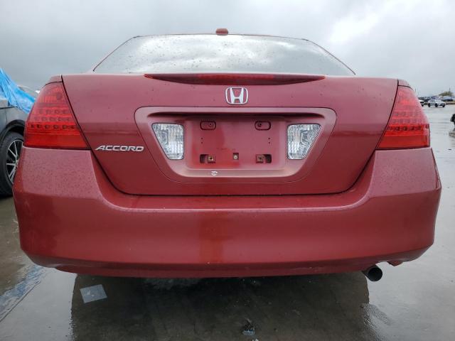 1HGCM56837A188580 - 2007 HONDA ACCORD EX RED photo 6