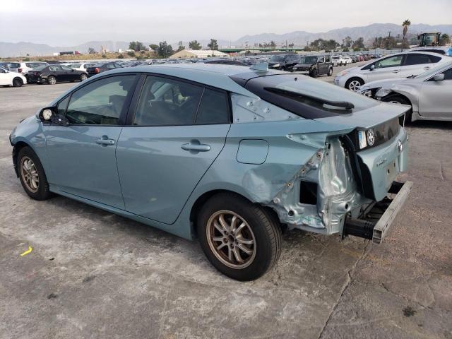 JTDKBRFU4H3543587 - 2017 TOYOTA PRIUS TURQUOISE photo 2