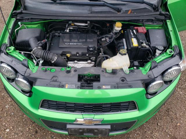 1G1JC6SB2F4169153 - 2015 CHEVROLET SONIC LT GREEN photo 11