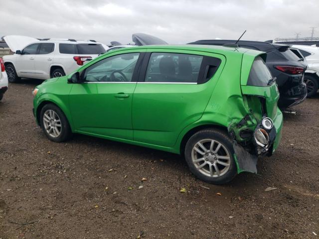 1G1JC6SB2F4169153 - 2015 CHEVROLET SONIC LT GREEN photo 2
