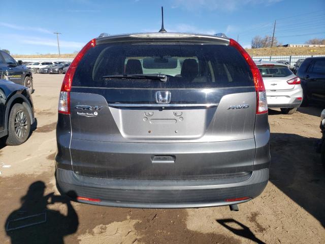 2HKRM4H74EH674554 - 2014 HONDA CR-V EXL GRAY photo 6