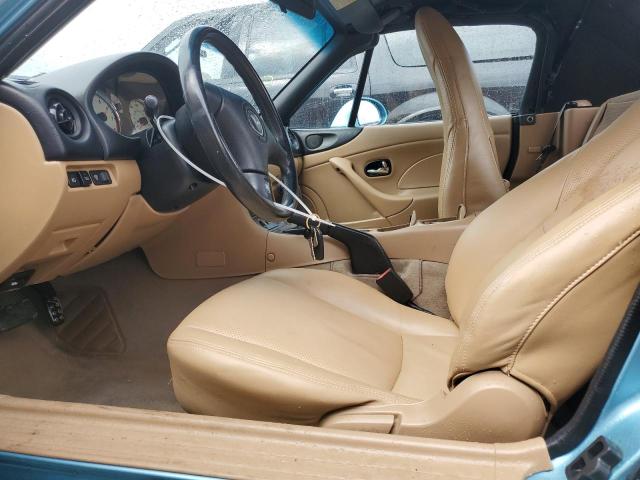 JM1NB353620227636 - 2002 MAZDA MX-5 MIATA BASE TURQUOISE photo 7