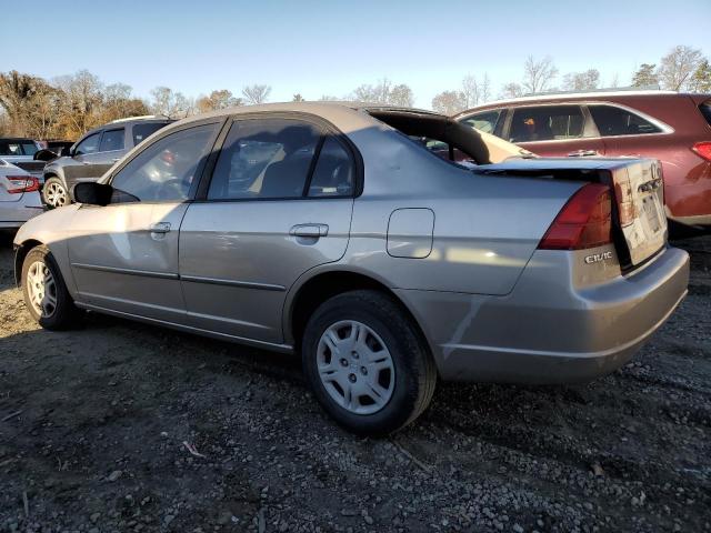 1HGES16552L064806 - 2002 HONDA CIVIC LX GOLD photo 2