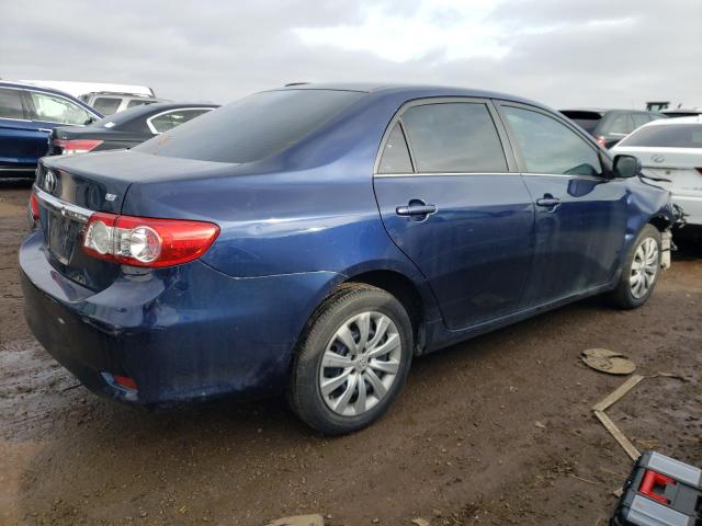 2T1BU4EE5DC121059 - 2013 TOYOTA COROLLA LE BASE BLUE photo 3