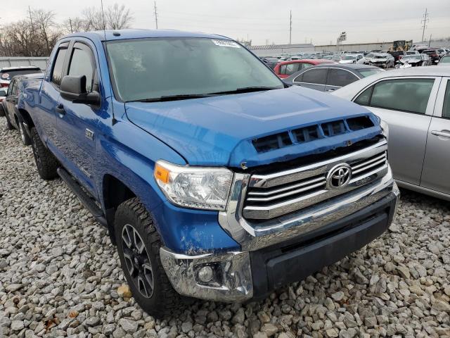 5TFUW5F17HX607206 - 2017 TOYOTA TUNDRA DOUBLE CAB SR/SR5 BLUE photo 4