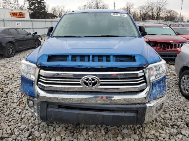 5TFUW5F17HX607206 - 2017 TOYOTA TUNDRA DOUBLE CAB SR/SR5 BLUE photo 5