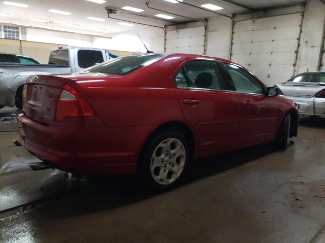 3FAHP0HG7BR220146 - 2011 FORD FUSION SE RED photo 3