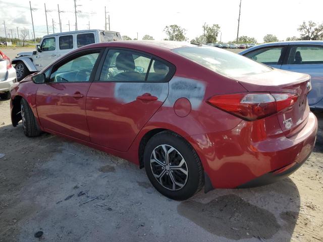 KNAFK4A63G5597119 - 2016 KIA FORTE LX RED photo 2