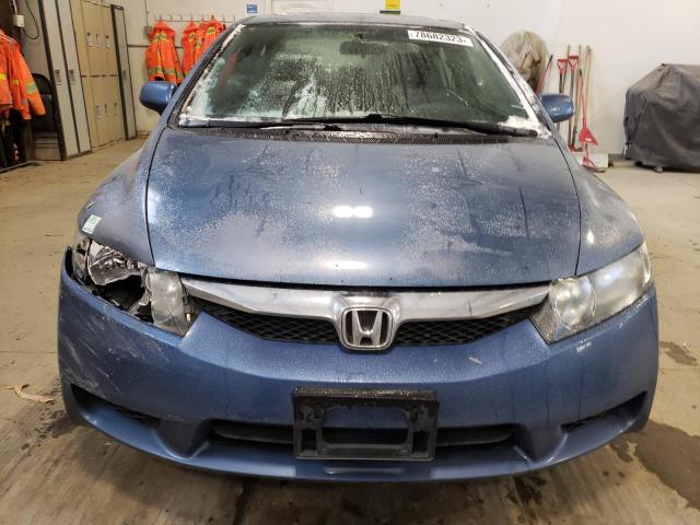 2HGFA16649H024773 - 2009 HONDA CIVIC LX-S BLUE photo 5