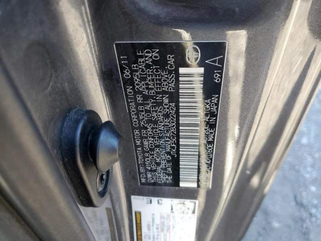 JTKJF5C72B3022424 - 2011 TOYOTA SCION TC 灰色 照片 12