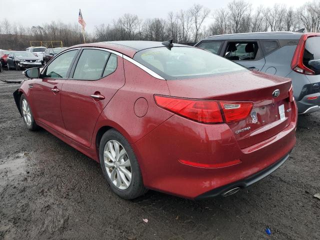 5XXGN4A71FG364535 - 2015 KIA OPTIMA EX RED photo 2