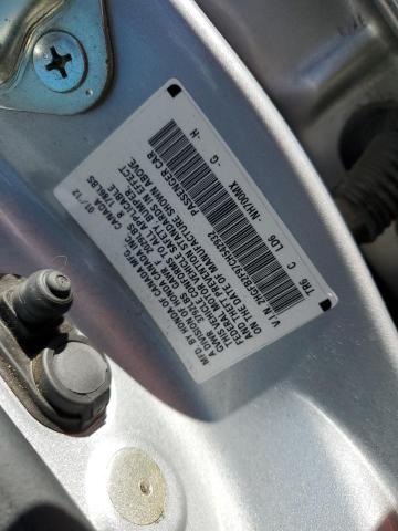 2HGFB2F97CH542932 - 2012 HONDA CIVIC EXL ვერცხლისფერი ფოტო 12