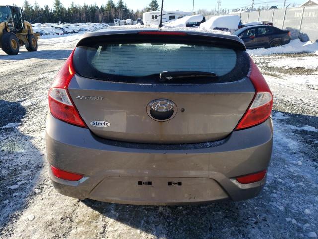 KMHCT5AEXEU166145 - 2014 HYUNDAI ACCENT GLS BROWN photo 6