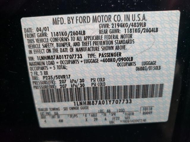 1LNHM87A01Y707733 - 2001 LINCOLN LS Qara foto 13