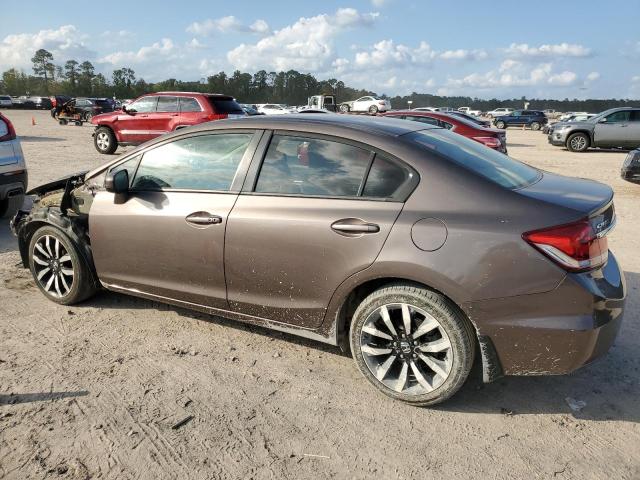 2HGFB2F95FH511652 - 2015 HONDA CIVIC EXL ნაცრისფერი ფოტო 2