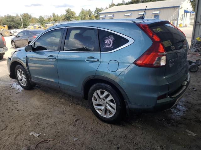 2HKRM3H7XFH500855 - 2015 HONDA CR-V EXL TEAL photo 2