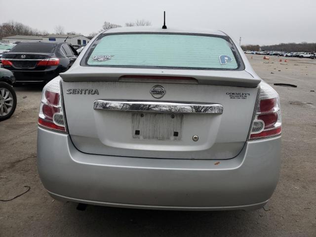 3N1AB6AP9CL758202 - 2012 NISSAN SENTRA 2.0 SILVER photo 6