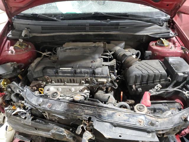 KNAFE222895662833 - 2009 KIA SPECTRA EX RED photo 11