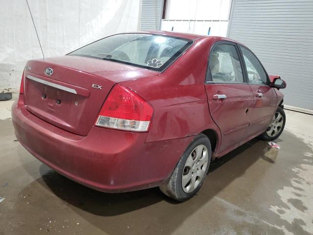 KNAFE222895662833 - 2009 KIA SPECTRA EX RED photo 3