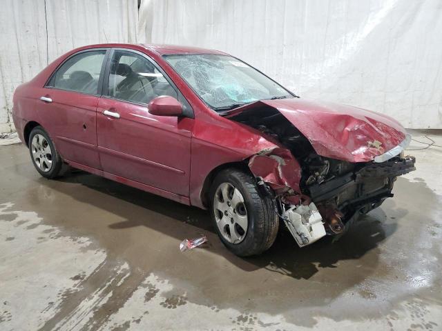 KNAFE222895662833 - 2009 KIA SPECTRA EX RED photo 4