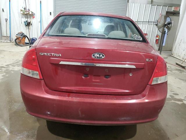 KNAFE222895662833 - 2009 KIA SPECTRA EX RED photo 6