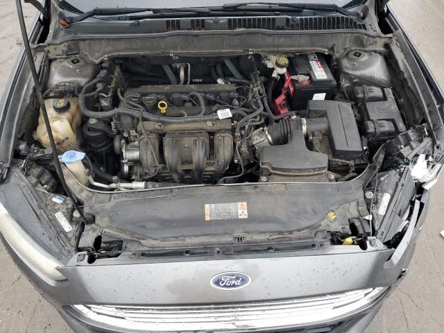 3FA6P0H76DR275827 - 2013 FORD FUSION SE GRAY photo 11