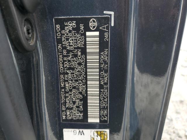 JTKDE167290294326 - 2009 TOYOTA SCION TC 石墨色 照片 12
