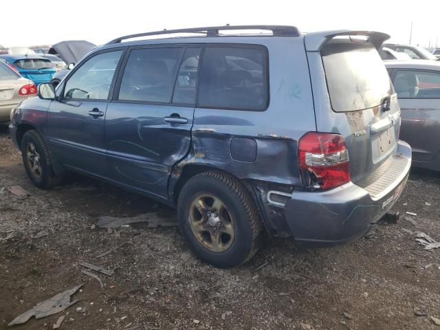 JTEGD21A870164642 - 2007 TOYOTA HIGHLANDER BLUE photo 2