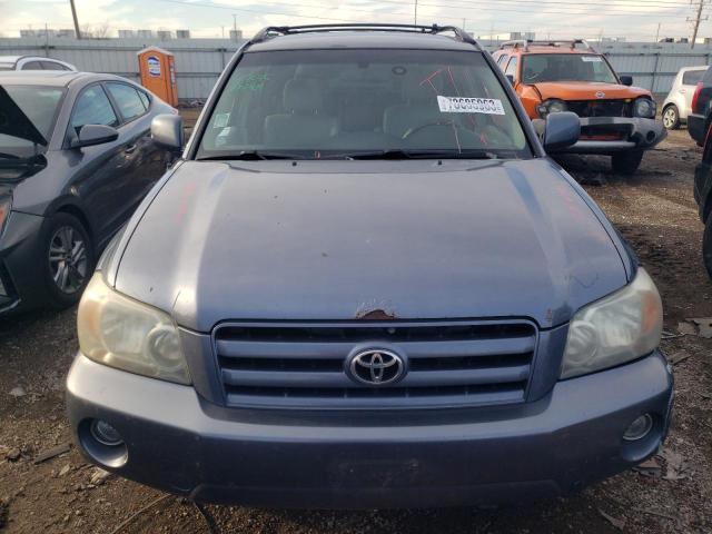 JTEGD21A870164642 - 2007 TOYOTA HIGHLANDER BLUE photo 5