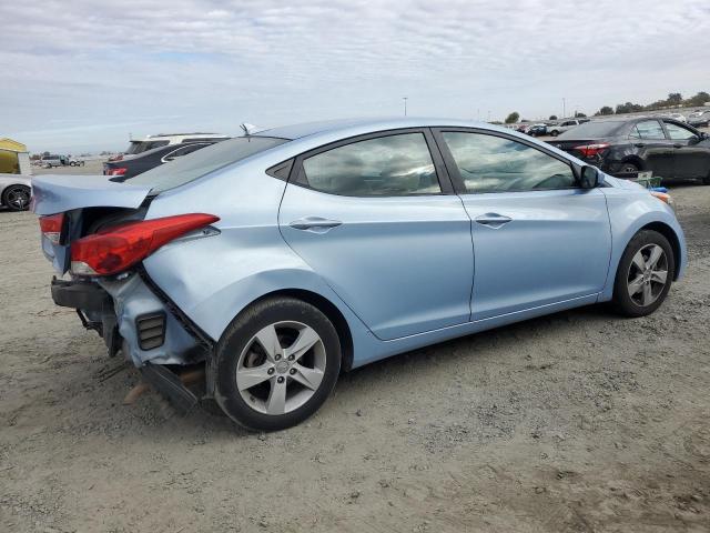 KMHDH4AE3DU566188 - 2013 HYUNDAI ELANTRA GLS BLUE photo 3