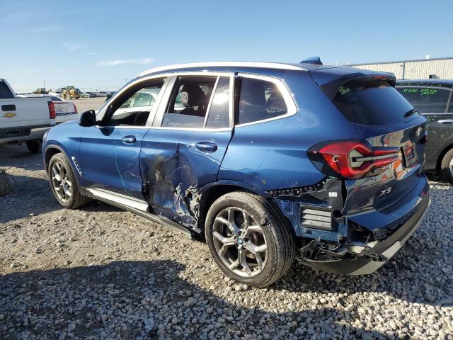 5UX53DP0XP9S68567 - 2023 BMW X3 XDRIVE30I BLUE photo 2