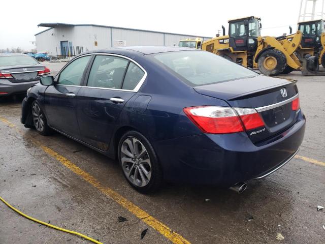 1HGCR2F55FA166181 - 2015 HONDA ACCORD SPORT BLUE photo 2