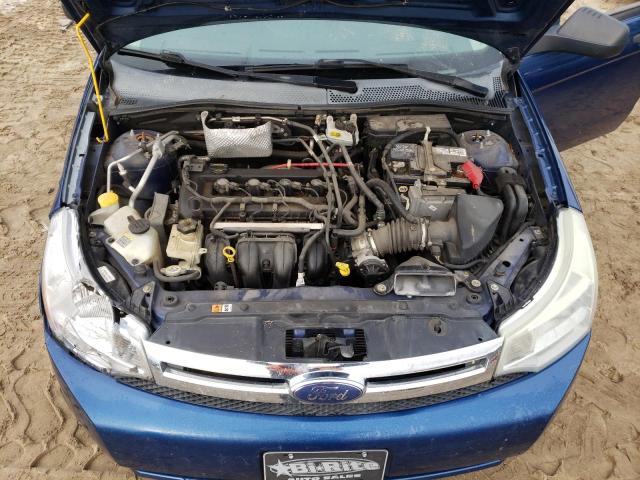 1FAHP35N78W107842 - 2008 FORD FOCUS SE BLUE photo 11