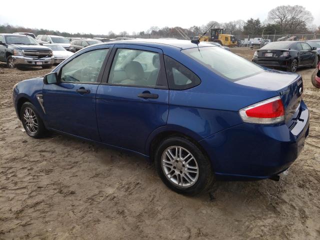 1FAHP35N78W107842 - 2008 FORD FOCUS SE BLUE photo 2