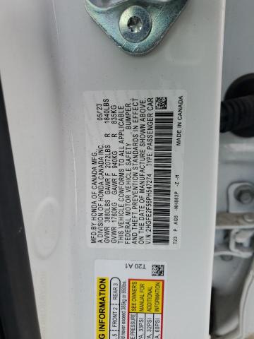 2HGFE2F56PH547274 - 2023 HONDA CIVIC SPORT WHITE photo 13