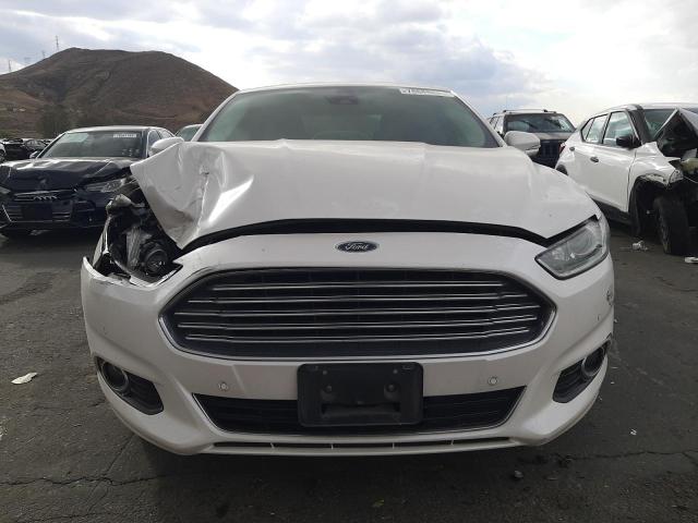 3FA6P0RU4ER366245 - 2014 FORD FUSION TITANIUM HEV WHITE photo 5